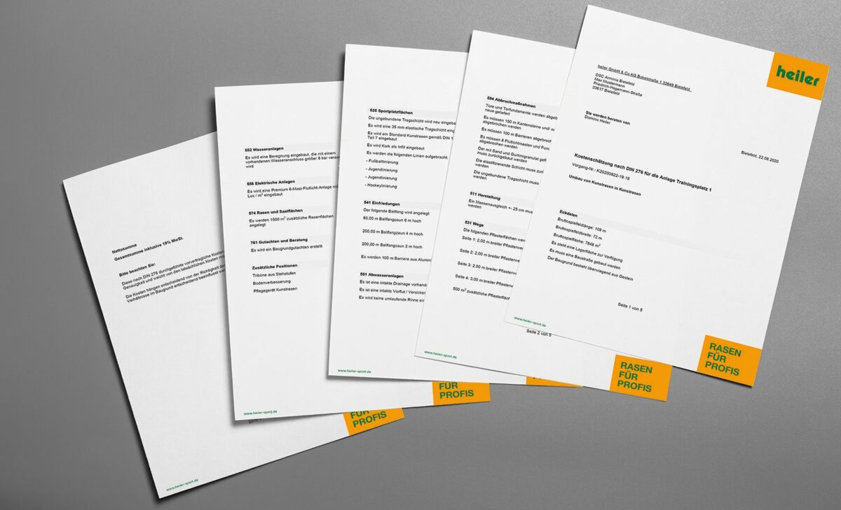 Beispiel Kostenschätzung